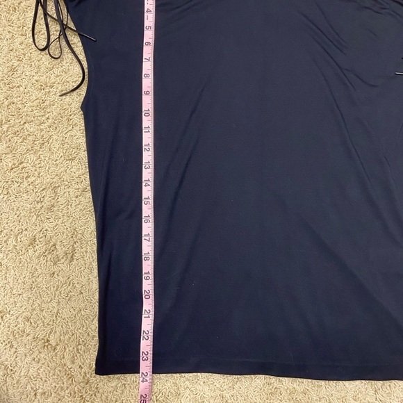 New Polo Ralph Lauren Suede Leather Western Top Laced Bateau Neckline Small - Picture 10 of 12